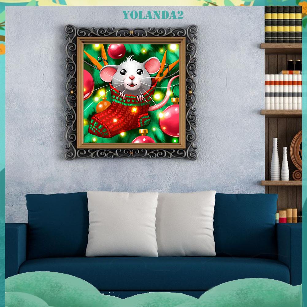 Toàn Bộ Bộ Tranh Đính Đá 5D DIY Hình Chú Chuột Hoạt Hình