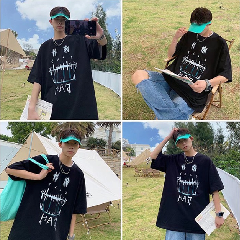 Áo Thun Tay Ngắn Dáng Rộng In Chữ Thoải Mái Thời Trang Mùa Hè Cho Nam Và Nữ Size M-8XL