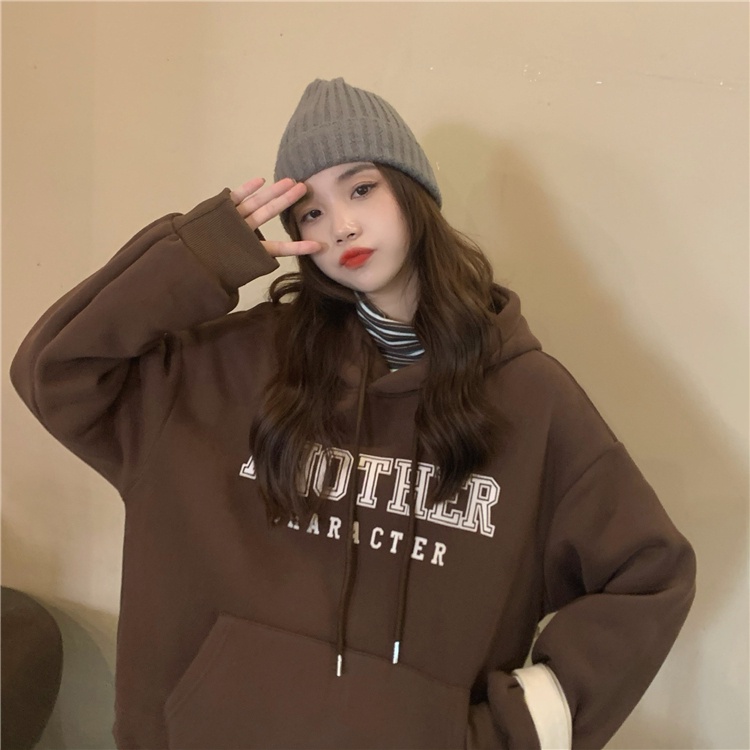 Áo hoodie Perty dáng rộng thời trang phong cách Hàn Quốc cá tính cho nữ