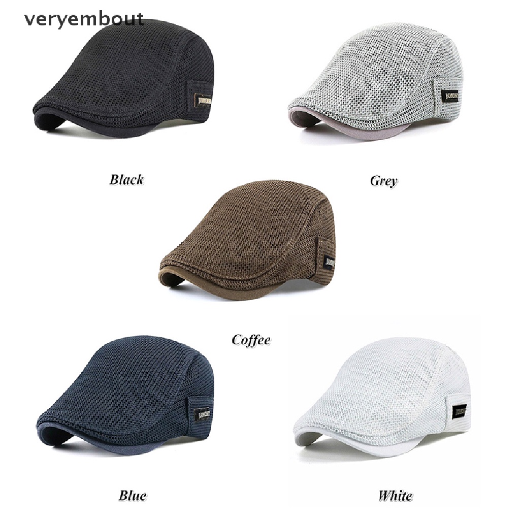ut Cabbie Flat Cap Breathable Mesh Newsboy Beret Ivy Cap n