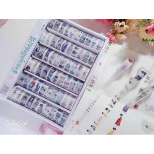 Băng dính VƯƠNG NHẤT BÁC washi tape trang trí bàn học trang trí nhà cửa đẹp trần tình lệnh