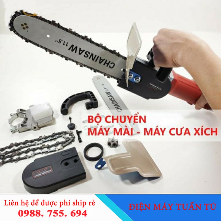 Lưỡi cưa xích gắn máy mài loại tốt nhất - Bộ cưa xích chuyển đổi từ máy mài sang máy cưa