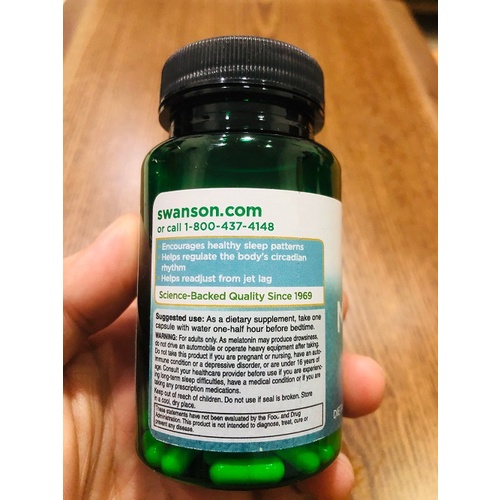 Viên uống hỗ trợ giấc ngủ giúp ngủ ngon Melatonin 3mg 120 Viên