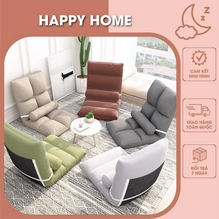 Ghế bệt tựa lưng siêu êm có thể gấp gọn, Ghế lười tựa lưng chất nỉ bông nhung mềm mịn