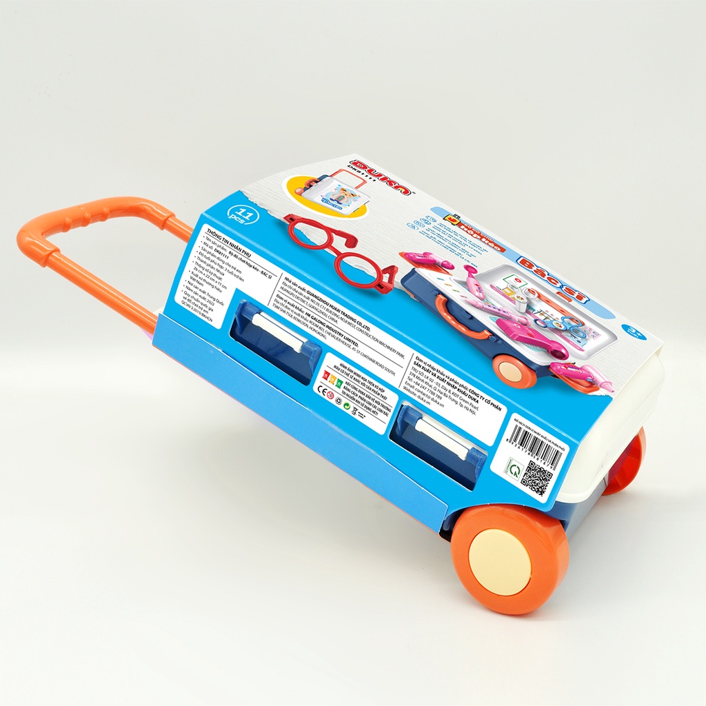 Bộ Đồ Chơi Hộp Kéo - Bác Sĩ (11 Chi Tiết), DK 81111 DUKA