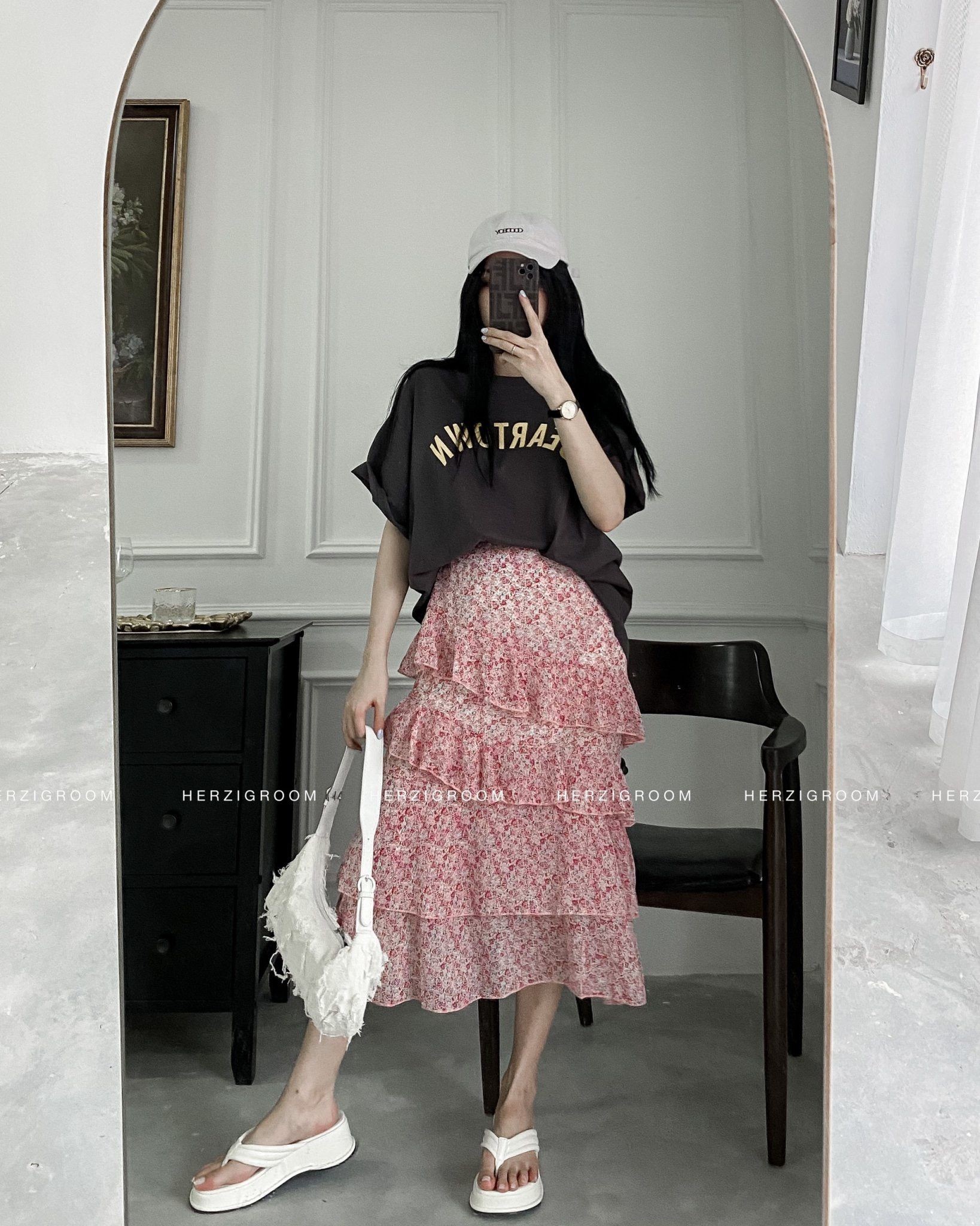 Chân váy voan tầng dáng dài - Q1325 | BigBuy360 - bigbuy360.vn