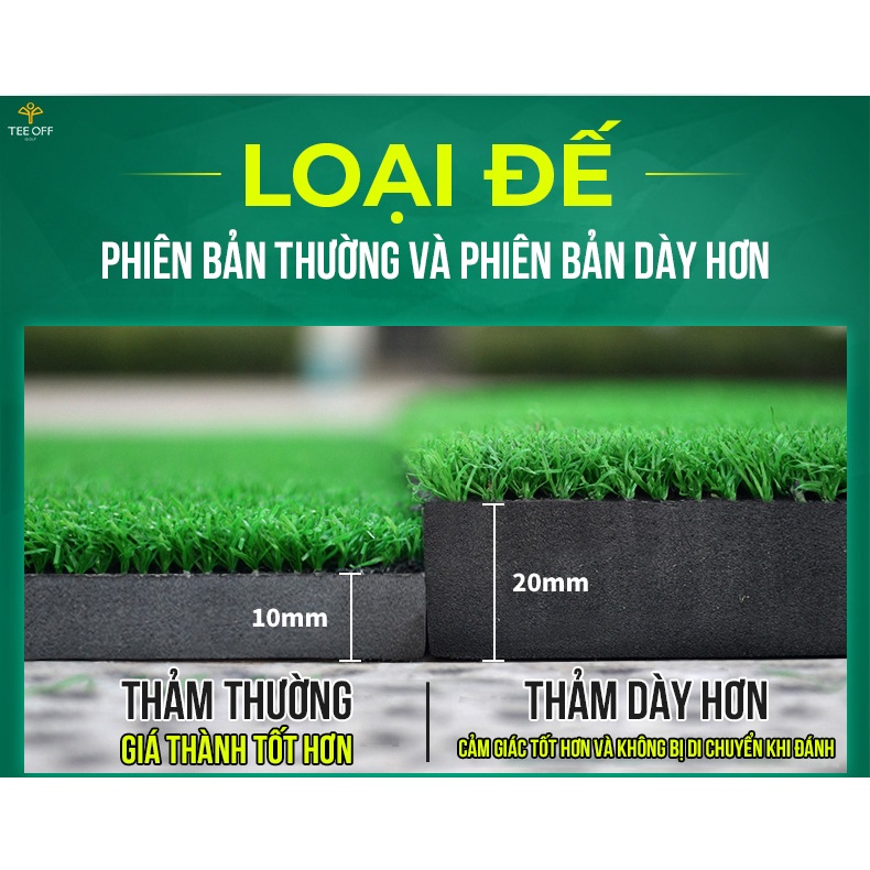 Thảm Tập Swing Golf 1mx1,25m - PGM Hitting Mat - DJD002