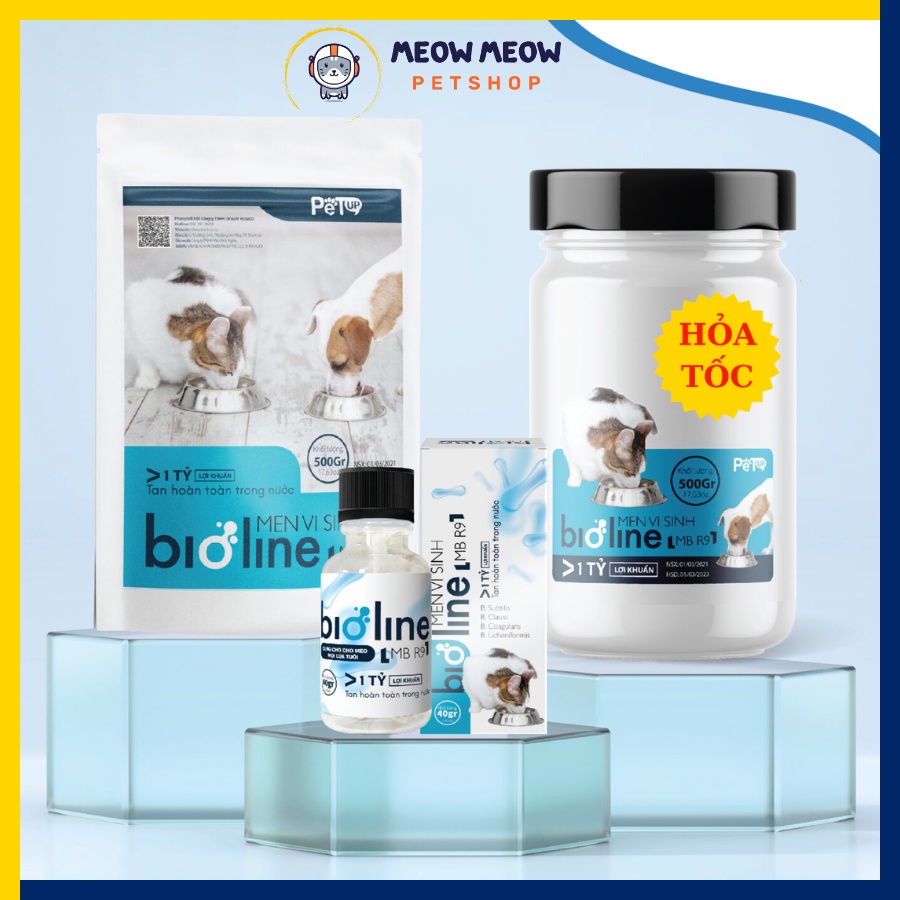 Men tiêu hóa Bioline, men vi sinh men tiêu hóa cho chó mèo.