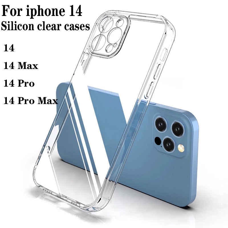 Ốp Điện Thoại TPU Mềm Trong Suốt Siêu Mỏng Cho iPhone 14 13 12 Pro Max 14 Plus 13 12 mini
