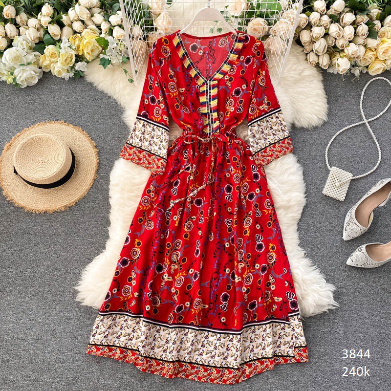 Đầm Họa Tiết Thổ Cẩm