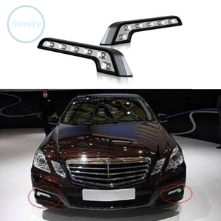 Đèn led sương mù 12v 6 bóng chữ l chống thấm nước cho xe hơi