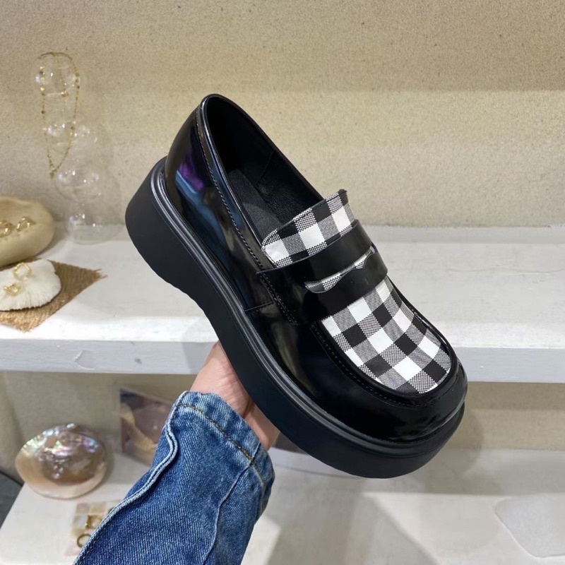 Giày Oxford da mềm đế cao thời trang