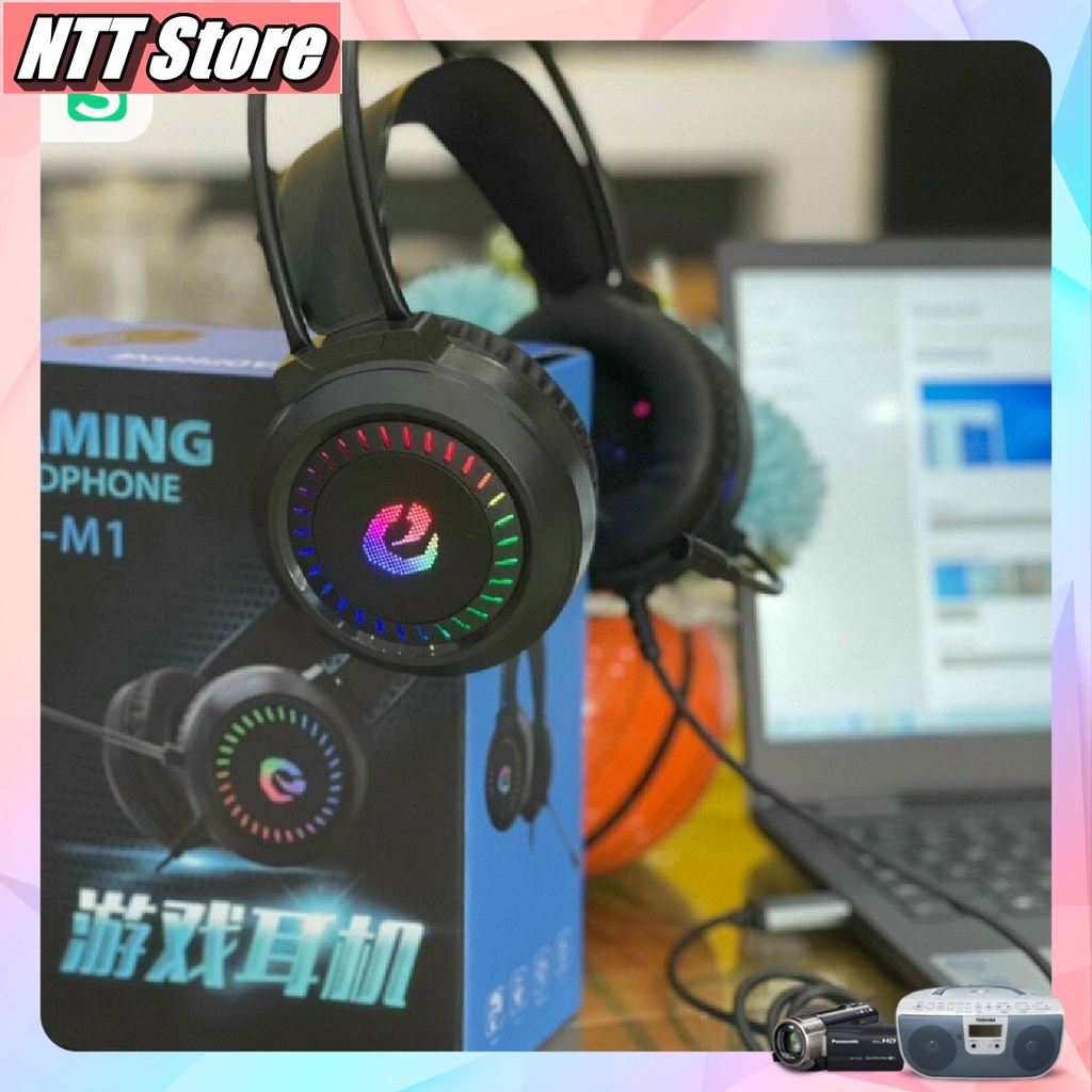 ❣๑◄Tai nghe Gaming JRS M1 chụp có mic / Jack Cắm USB âm thanh 7.1 Fullbox - bass cực hay NTT Store
