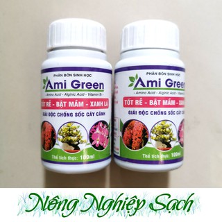 Ami Green - Kích rễ, giải độc phân thuốc cho cây chai 100ml
