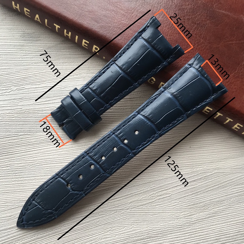 Dây Đeo Đồng Hồ Bằng Da Cao Cấp Cho Patek Philippe Nautilus 5712G 5711 25