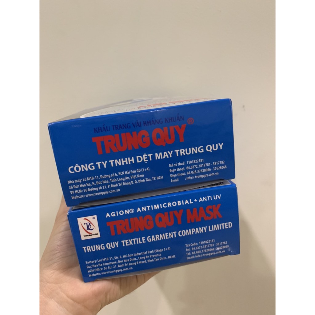 [Mã FAMAYFA2 giảm 10K đơn 50K] Khẩu trang Trung Quy vải cotton kháng khuẩn chống thấm nước - Hình shop tự chụp | BigBuy360 - bigbuy360.vn