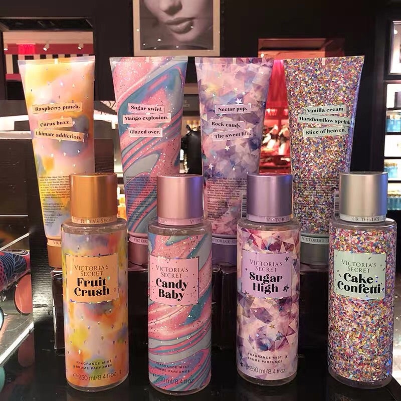 BODY MIST 🍭CANDY BABY 🍨 Xịt Thơm Toàn Thân Victoria's Secret Body Mist 250ml Siêu Thơm Cá Tính, Năng Động-Xịt Thơm BODY