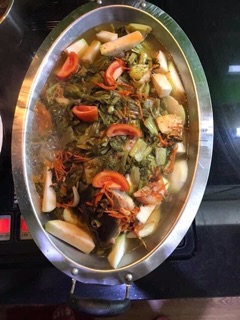 Khay cá chép om dưa