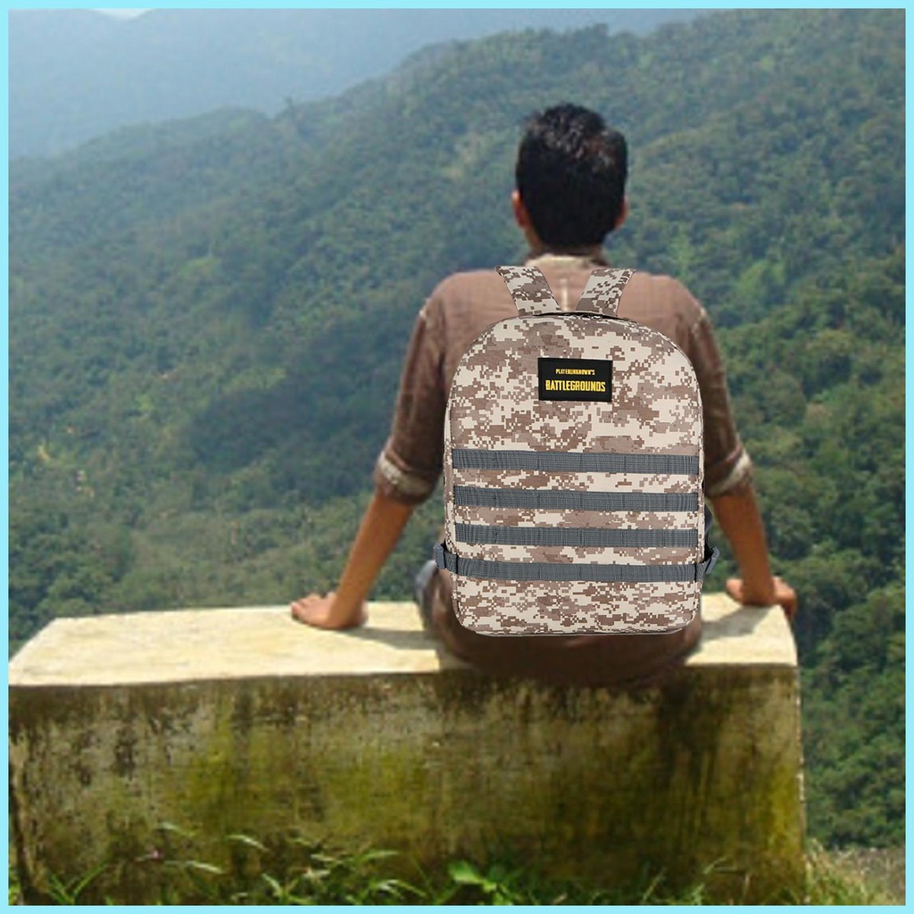 Ba Lô Lớn Họa Tiết Rằn Ri Chống Thấm Nước Tiện Dụng Cho Nam