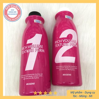 [Hàng cho Salon] Thuốc Uốn Mugens VOLUME RICH TEXTURE PERM 500ml x2 hồng