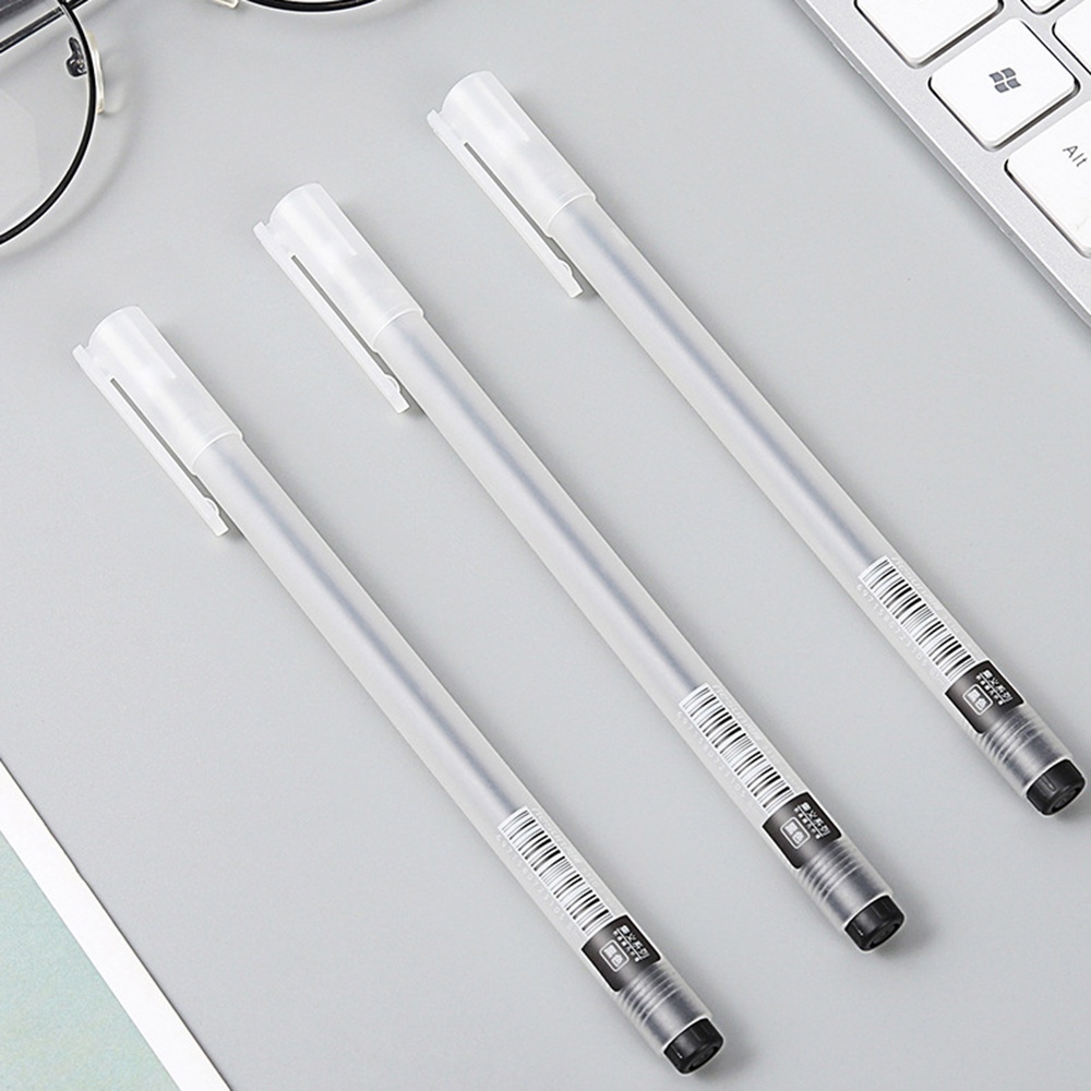 1 Bút Mực Gel 0.5mm Vỏ Màu Đỏ Và Đen Kiểu Dáng Sang Trọng