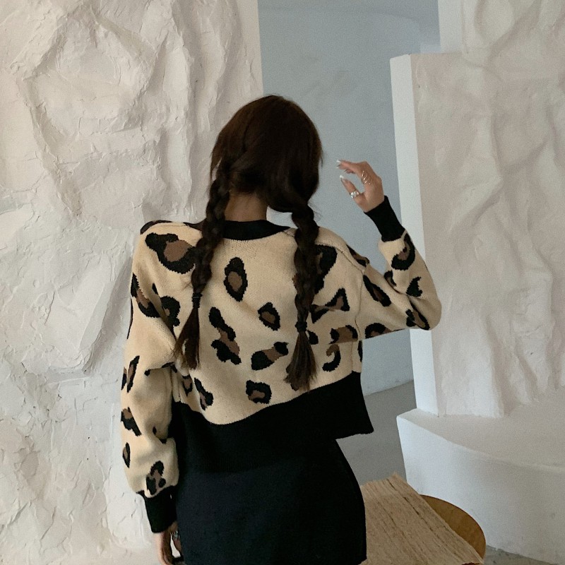 [ HÀNG ORDER ] Áo khoác cardigan Tiric croptop họa tiết da báo CÓ HÌNH THẬT | BigBuy360 - bigbuy360.vn