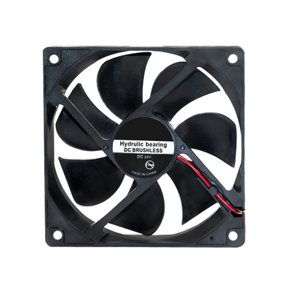 Redbuild 12025 Cooling Fan Efficient Big Air Flow Plastic Sleeve Bearing DC Brushless Radiator Fan for Air Purifier