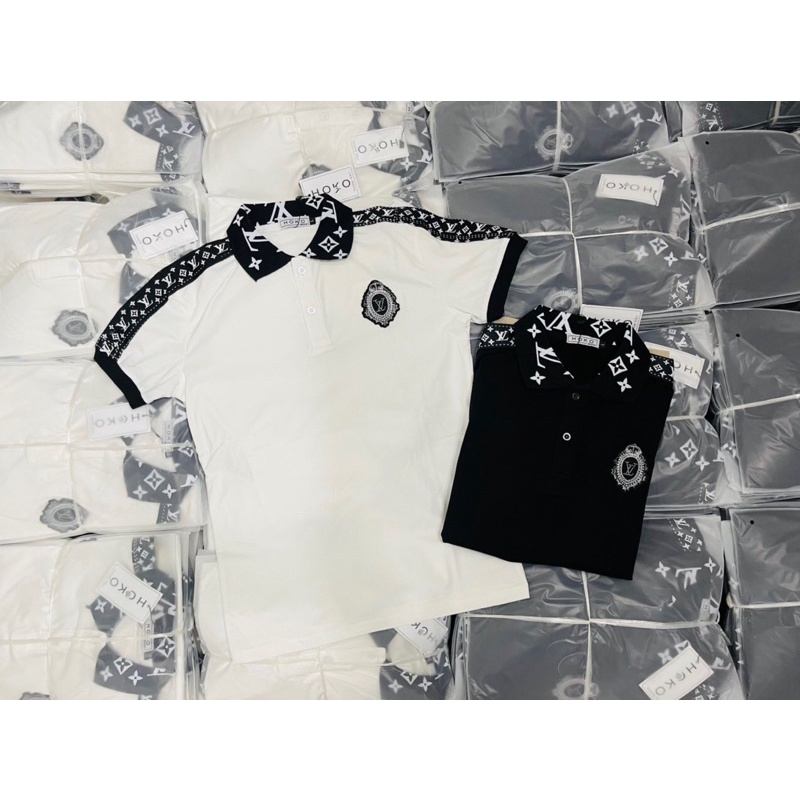 Áo Polo nam cổ bẻ phối in hình ICON form ôm dáng chuẩn người thun lạnh cotton thấm hút mồ hôi