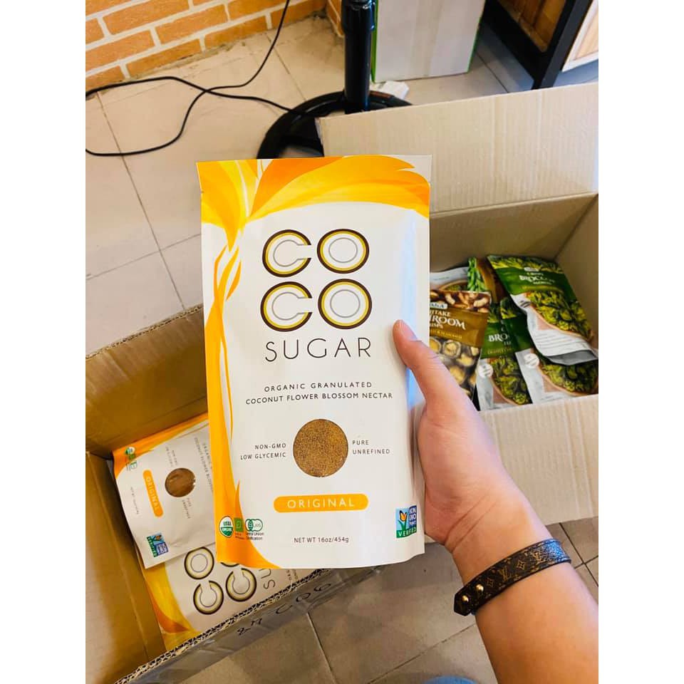 Đường mật hoa dừa hữu cơ PT COCO SUGAR túi 454g