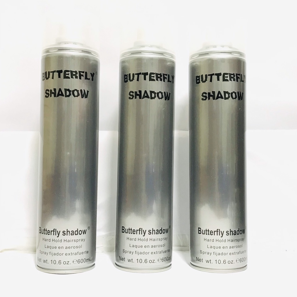Gôm xịt tóc nam tạo kiểu Butterfly Shadow 320ml/600ml bóng mượt siêu giữ nếp chuẩn loại 1