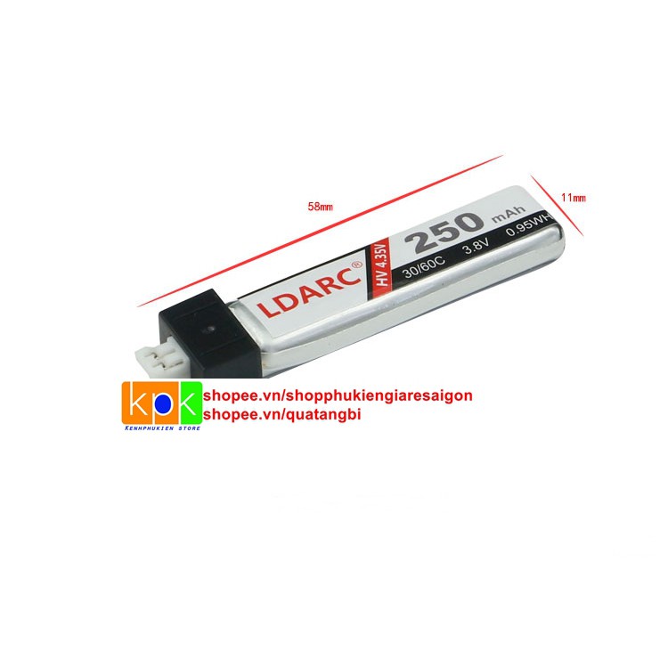 1s 250mah dung lượng cao HV giành cho tiny 6,7 4.35v