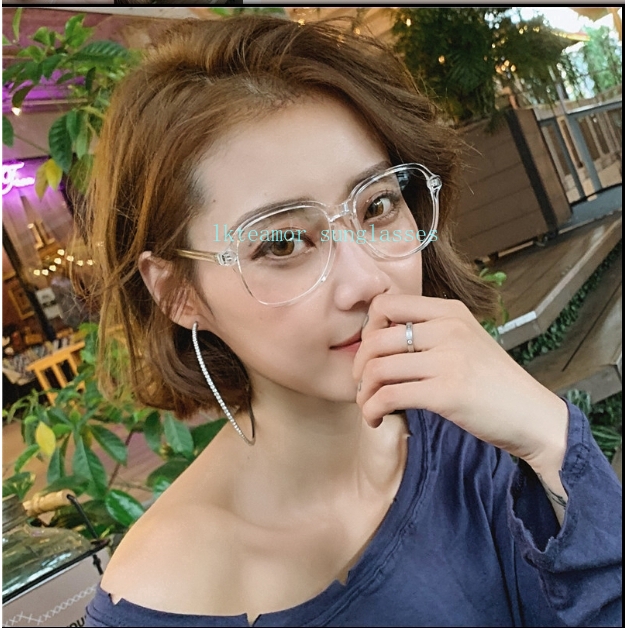 Kính mát gọng vuông trong suốt thời trang cổ điển cho nữ