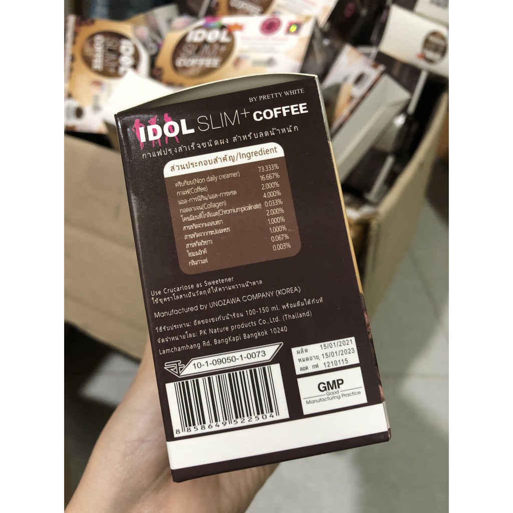 GIẢM CÂN MẠNH IDOL SLIM + COFFEE dạng gói hàng xuất xịn
