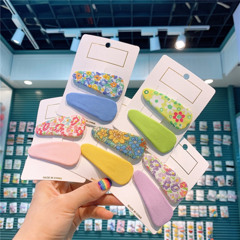 Kẹp Tóc Vải Hoa Xinh Xắn Dành Cho Bé Gái