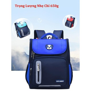 Balo chống gù dáng hộp, cặp học sinh tiểu học có phát quang bảo vệ cho bé