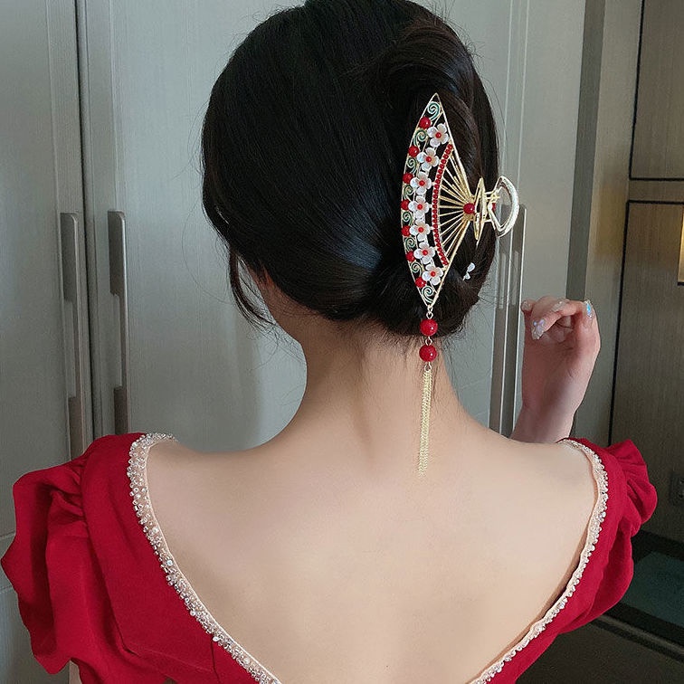 Kẹp Tóc Cỡ Lớn Thiết Kế Đơn Giản Thời Trang Mùa Hè Phong Cách Trung Hoa