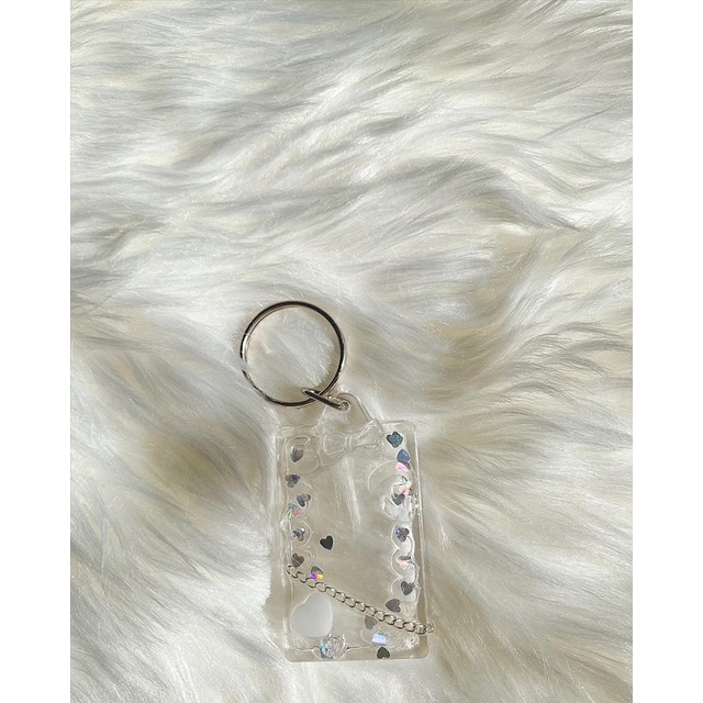 Móc khoá đựng ảnh resin ✨