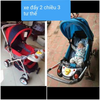 Xe nôi đẩy 2 chiều 3 tư thế
