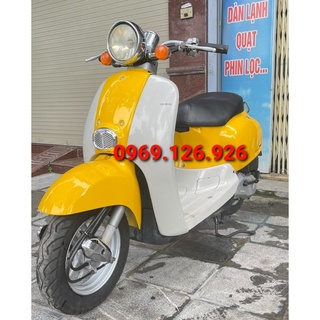 xe máy 50cc crea màu vàng chanh