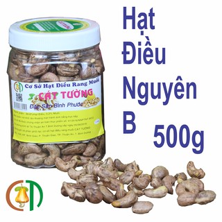 Hạt điều rang muối bình phước nguyên hạt còn vỏ lụa zise b loại 1