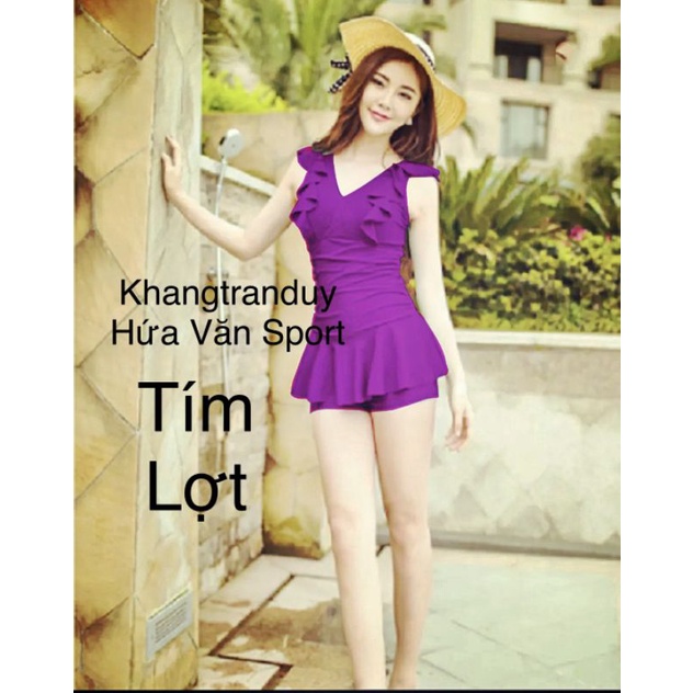 Bộ bơi nữ liền tay cánh tiên 35_90kg