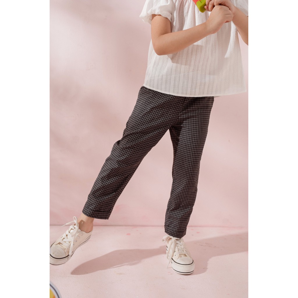 [LITTLE PINK] SARA PANTS - Quần baggy dập gấu bé gái