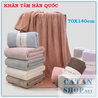 Khăn tắm lông cừu hàn quốc cao cấp 70x140 cm chất bông siêu mềm mịn thấm nước cực nhanh Loại 1 GD389-KhanHQ-Ktam