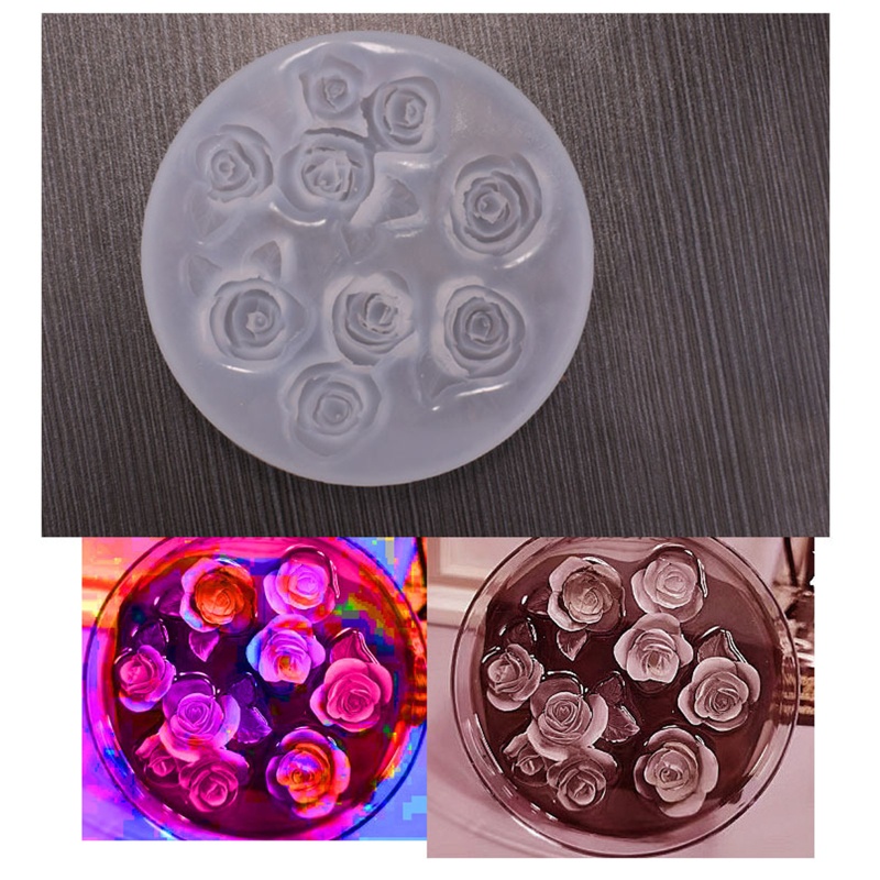 Sa Khuôn Silicon Làm Bánh Hình Hoa Hồng