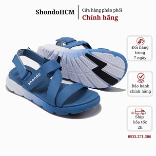 Giày sandal Shondo nam nữ F6 sport ombre xanh parisian trắng F6S0339 Shondo chính hãng