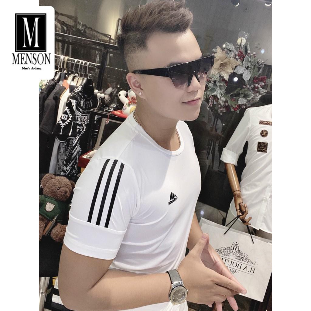 [Hàng Cao Cấp] Áo Phông Nam, Áo Thun Nam Thể Thao Nam Cao Cấp Vải Thun Mát Lạnh Mùa Hè Co Giãn Chuẩn Form MENSON M6220 | BigBuy360 - bigbuy360.vn