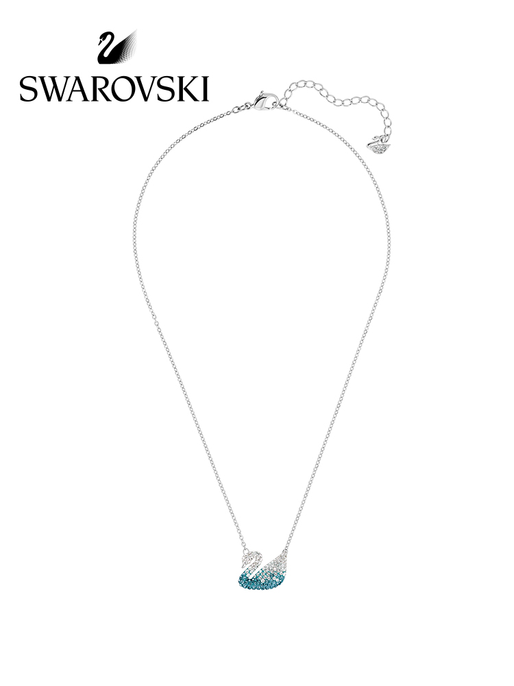 FLASH SALE 100% Swarovski Dây Chuyền Nữ ICONIC SWAN Blue Whooper Swan FASHION Necklace trang sức đeo Trang sức