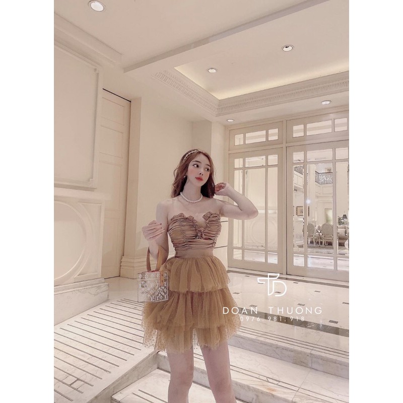 Đầm xoè tầng công chúa