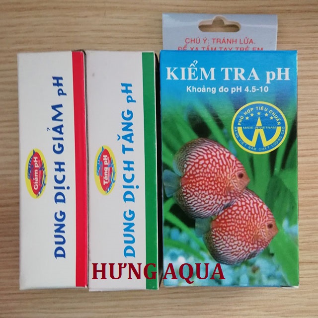 Test pH nước, đo pH nước, kiểm tra pH nước hồ cá, hồ thủy sinh, bộ test pH chuẩn