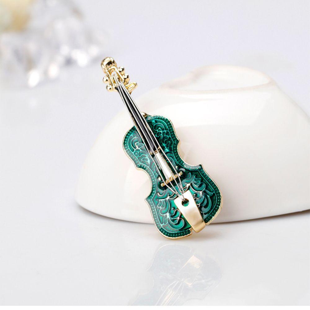 Trâm Cài Áo Hình Đàn Violin Tráng Men Đẹp Mắt Thời Trang VANES1